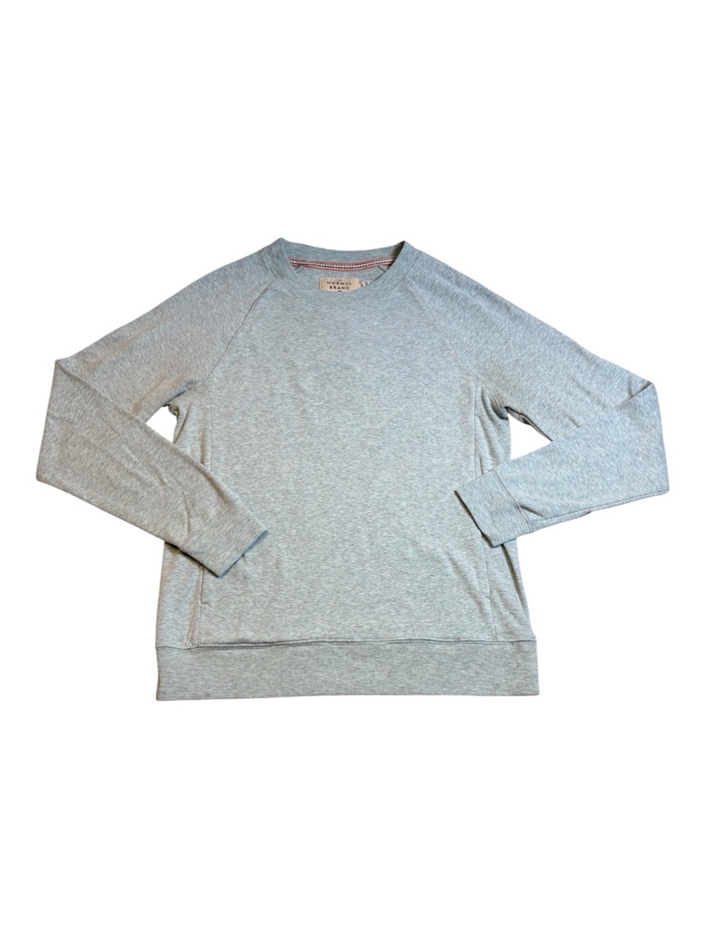 The Normal Brand Puremeso Crewneck Sweatshirt Gray Blue Small Unisex